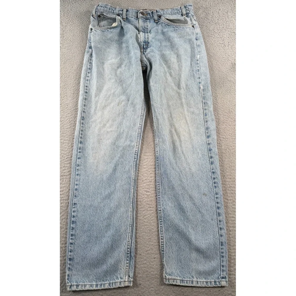 Vintage Levi's 505 90's‎ Orange Tab Jeans Men 32x30 Blue Denim Straight Leg